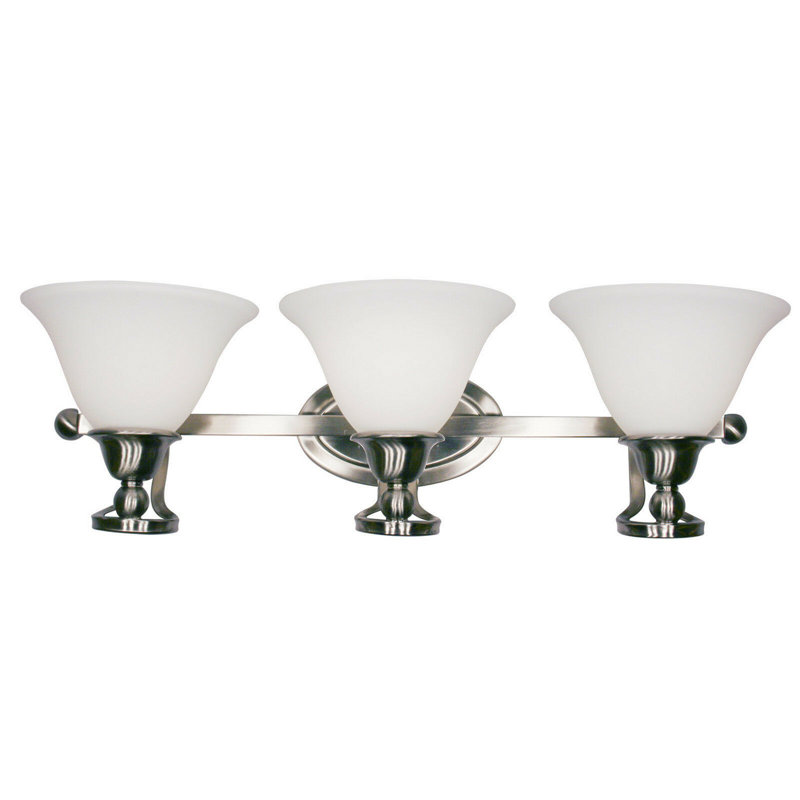 Harbour 3 - Light Dimmable Vanity Light, Nickel