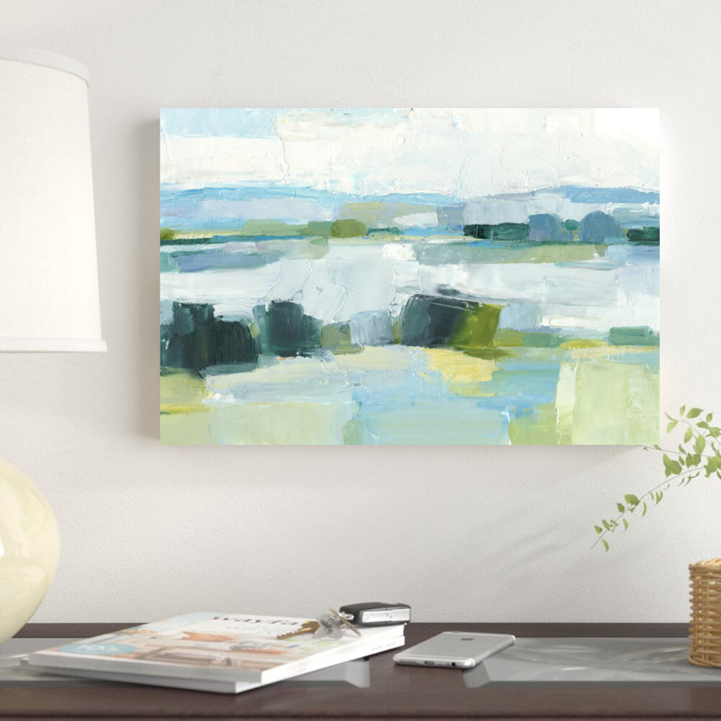 «Cool Summer I» par Ethan Harper - peinture sur toile tendue, H 12 po x l 18 po