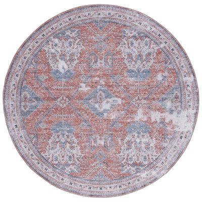 Tapis de couleur rouille / beige Ziebarth 188 M / W S / R