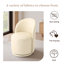 PU Leather Barrel Swivel Armless Dining Chair-282501241