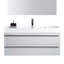 Jordyn 36 po L x 19 po P 2 tiroirs Meuble-lavabo avec évier simple et Comptoir en Acrylique-120698570