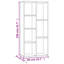 Mamet 106cm H x 50cm W Standard Bookcase-234397316