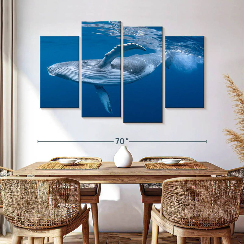 Brampt Baby Humpback Whale, 42" H x 68" W