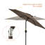 Parasol de marché d'extérieur 7,5 pi avec bouton-poussoir inclinable Doreon-173402254