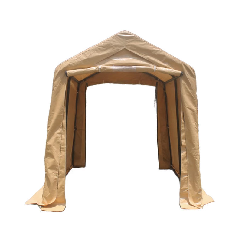 7 Ft Outdoor Portable Gazebo Storage Shelter Shed With 2 Roll Up Zipper Doors & Vents Carport For Motorcycle Waterproof And UV Resistant Anti-Snow Portable Garage Kit Tent