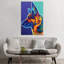 Schatze The German Shepherd by DawgArt - Print on Canvas-42157300-56678290
