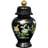 Birds and Flowers Temple Decorative Urn