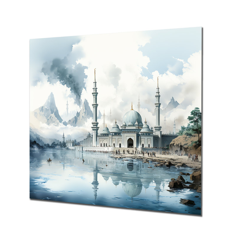 «Mosquée du propane», art mural en métal, H 29 po x l 29 po