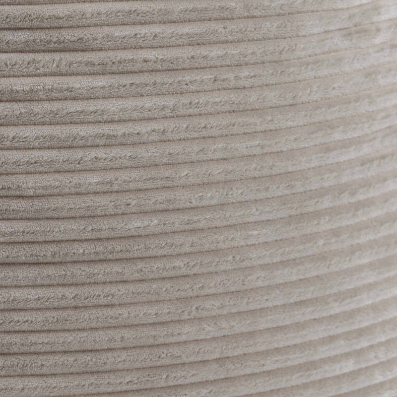 icon Dalton Corduroy XL Recliner Bean Bag and Footstool, Light Grey, Beige