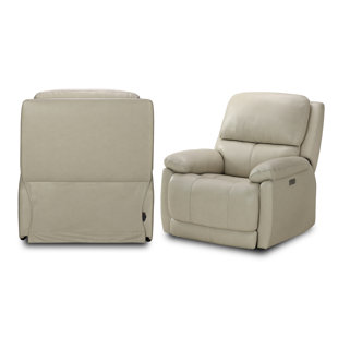 Musso Genuine Leather Dual-power Standard Recliner (set Of 2)