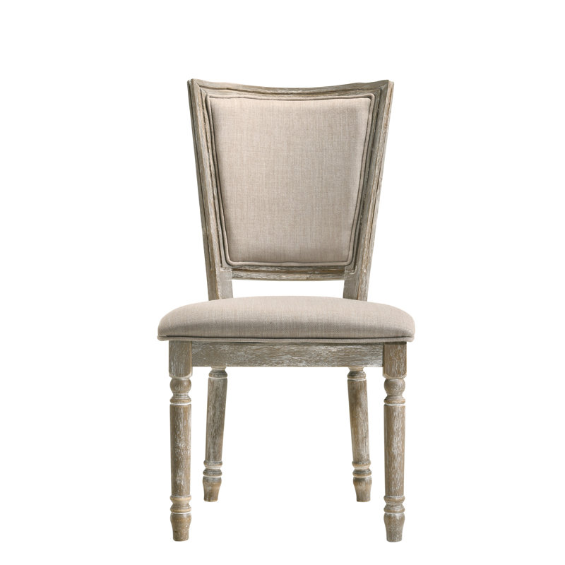 Ensemble de 2 chaises d'appoint en tissu récupéré Gabrian