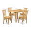 Ensemble de table de salle à manger en bois massif-106903307-122934761-122934762
