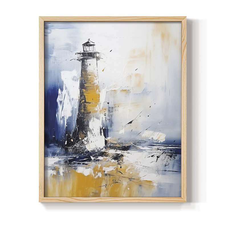 NAUTICAL Series, impression encadrée - bois massif, Naturel, H 11 po x l 9 po