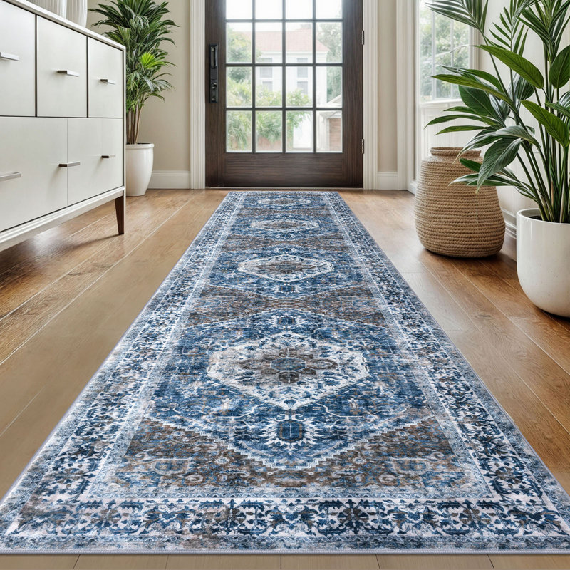 Tapis d'intérieur antidérapant Jodhveer , Tapis de couloir 2 pi x 10 pi