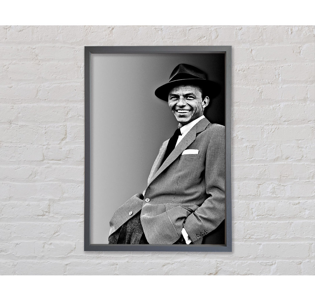 Frank Sinatra Smile - Einzelner Bilderrahmen Kunstdrucke auf Leinwand