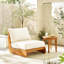 Fauteuil de jardin Lazy Acacia, beige