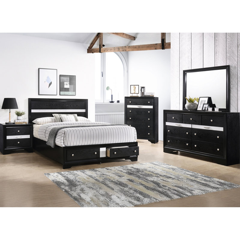 Lit pour grand lit Shimmering Silver Accent
