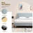 Linvel Upholstered Wingback Platform Bed-1546775925-1546775915