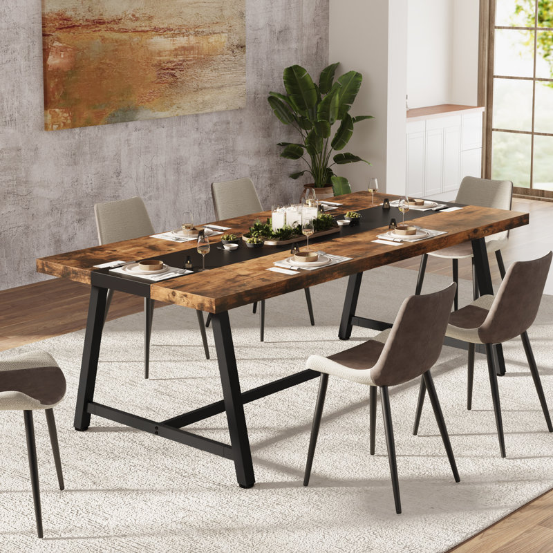 Table de salle à manger 70,9 "pour 6 à 8 personnes