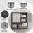 Metal Adjustable 2 Doors Metal Storage Cabinet With Adjustable Shelves-1318885703