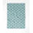 Motif floral bleu