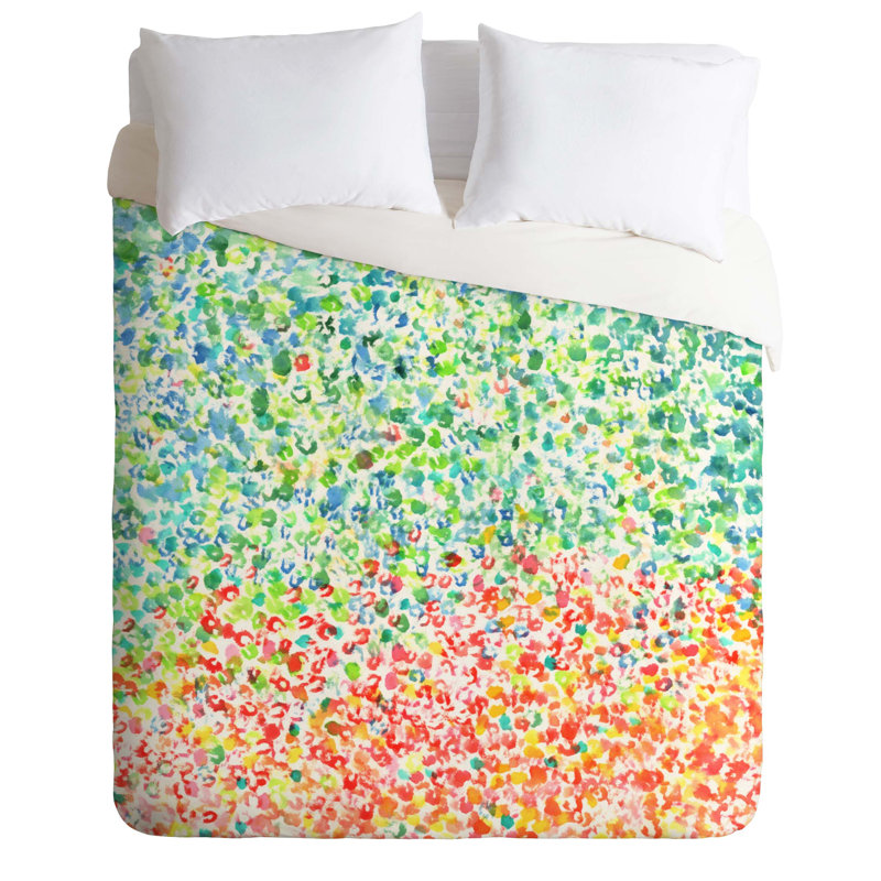 Laura Trevey Polyester Floral Duvet Cover, Queen Duvet Cover + 2 Standard Shams