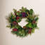 24" Holly Pine Magnolia Wreath