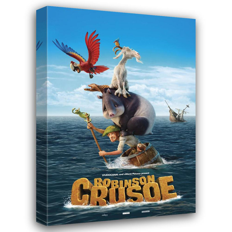 Robinson Crusoe, 48" H x 32" W