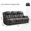 Canapé inclinable de 85 po avec chargeur sans fil et lumières DEL 85 po-1314808563