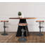 Tabouret pivotant en bois massif Jomarion