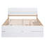 Cadre de lit double moderne avec lit gigogne simple et tiroirs, offrant style et fonctionnalité-1615226461