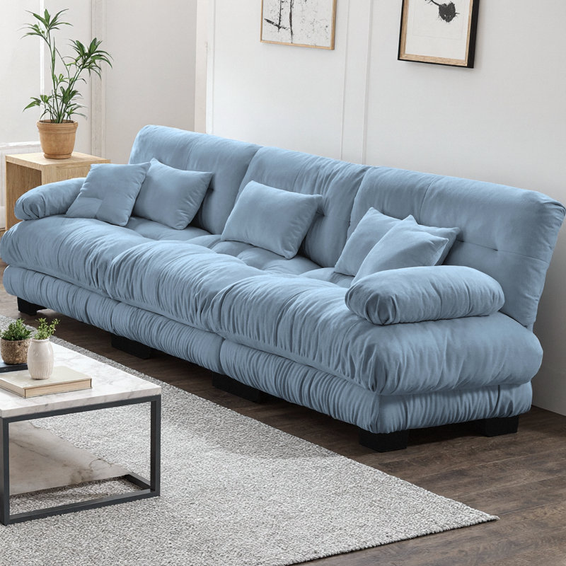 Canapé modulaire à 3 places Nimbus, H 13335,4 po x l 133,8 po x P 36 po, 3, Bleu