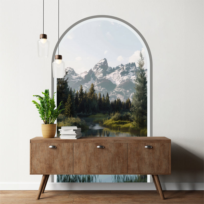 Décalcomanie murale Grand Teton, H 71 po x l 40 po