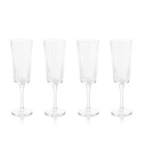 Aspen & Birch - Timeless Champagne Flutes Set of 6 - Champagne Glasses - Mimosa  Glasses, Premium Crystal Stemware, Clear, 5 oz, Hand Blown Glass Champagne  Flutes - Hand Crafted by Artisans - Yahoo Shopping