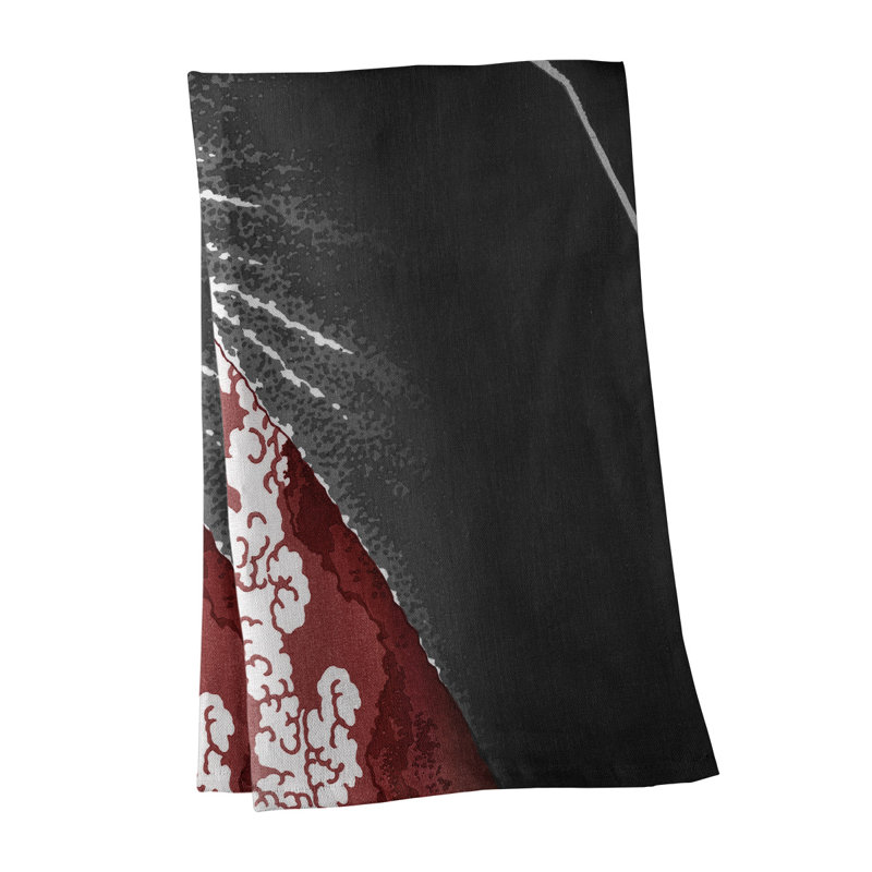 Torchon en dessous the Summit Lightning, Polyester sergé, Rouge/gris