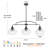 3-Light Black Kitchen Island Light-752855213-770461375