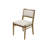 Naleea Two Wood Modern Upholstered Back Chairs, Dining Seats, Brown