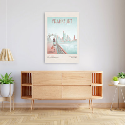 «Elegant Francfort Cityscape», impression sur toile