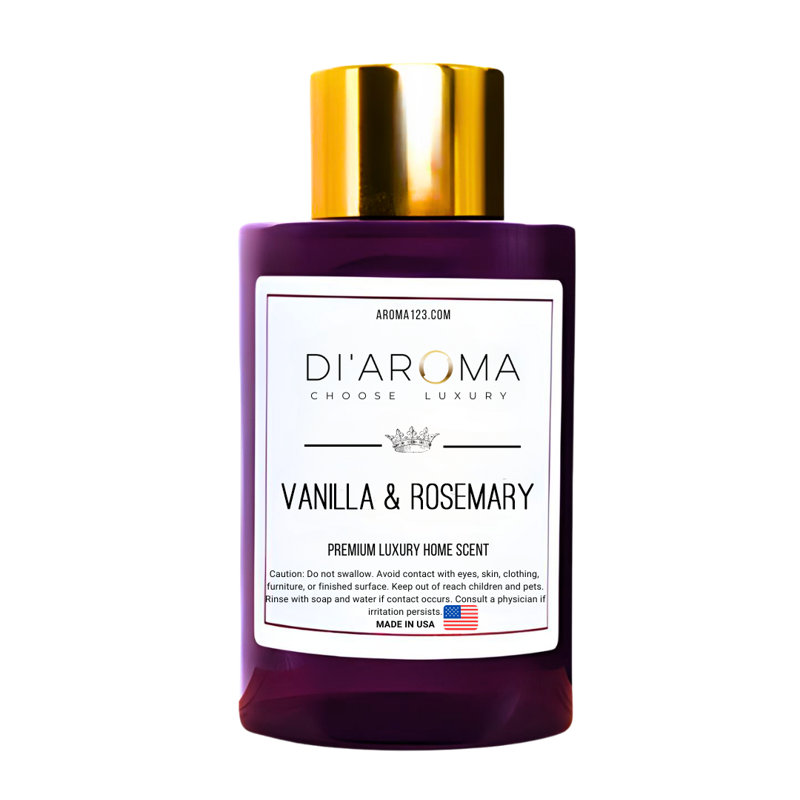 DI'aroma Coco & Peach Aroma Mélange d'huiles en plastique, bouteille mauve 120 ml, Collection Collection, Mélanges d'huiles aromatiques, huile de diffuseur sans eau