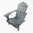 Foldable Grey Adirondack Chair For Outdoor And Indoor Use, Sturdy And Comfortable With Wide Seat And Armrests-1831711248