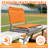 Compact Folding Bleacher Seat, Aluminum Outdoor Chair With Backrest Armrest And Drink Holder, Lightweight Portable For Sports Games Concerts, Orange-657794211