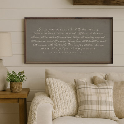 Single Picture Frame Print On Wood