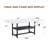 71"×35.4" Family Dining Table, White Textured MDF Spliced Tabletop With Under-Table Storage Space, Practical Home Gathering Dinner Table-1013359617