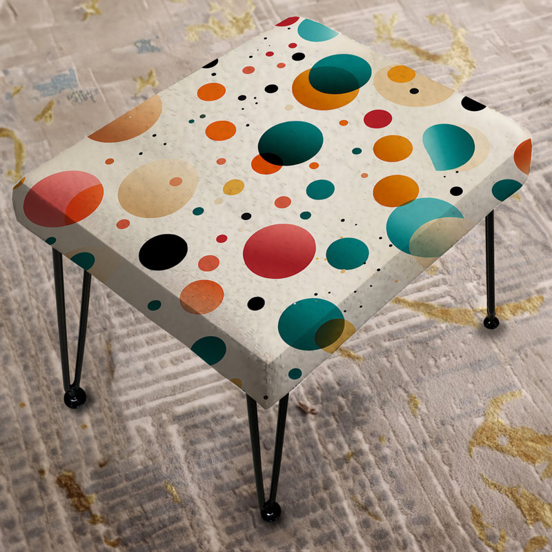 Playful Pop Art Pois - Repose-pieds rectangulaire à pois