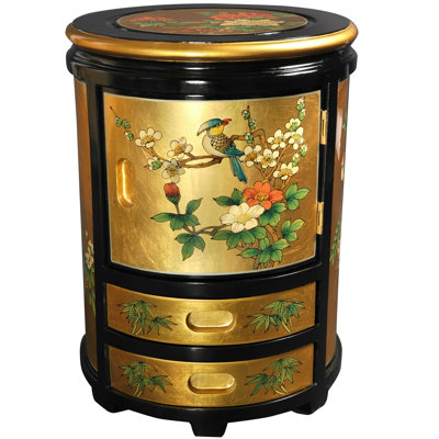 Japanese Stool - Gold Leaf