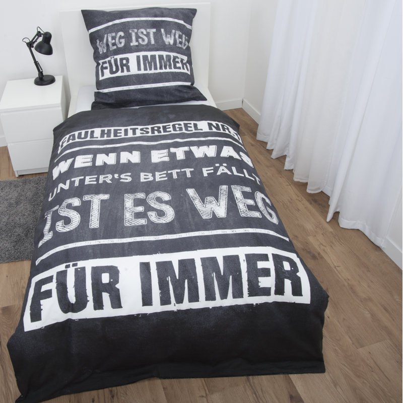 Sprüche Reversible Duvet Cover Set