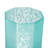 5.1x5.1x5.9" Aqua Blue Frosted Mercury Glass Octagonal Candle Holder,4 Pack-1053074244