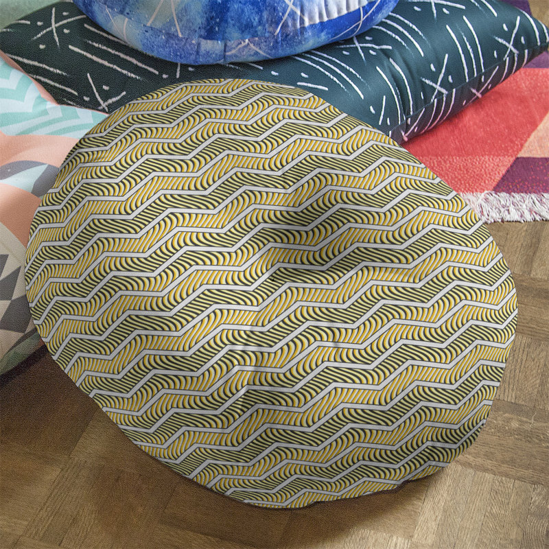 Coussin Rhonda, 26 x 26, Jaune