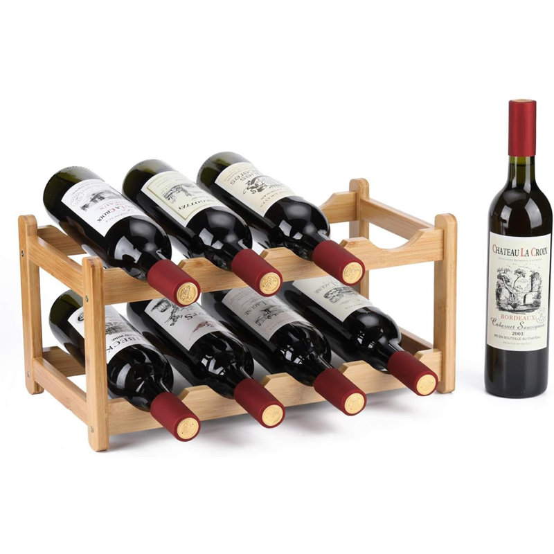 8 Bottle Tabletop in Wood