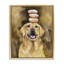 Happy Golden Retriever avec cadre flottant Donuts, conception de George Dyachenko-1790819704-1790819707